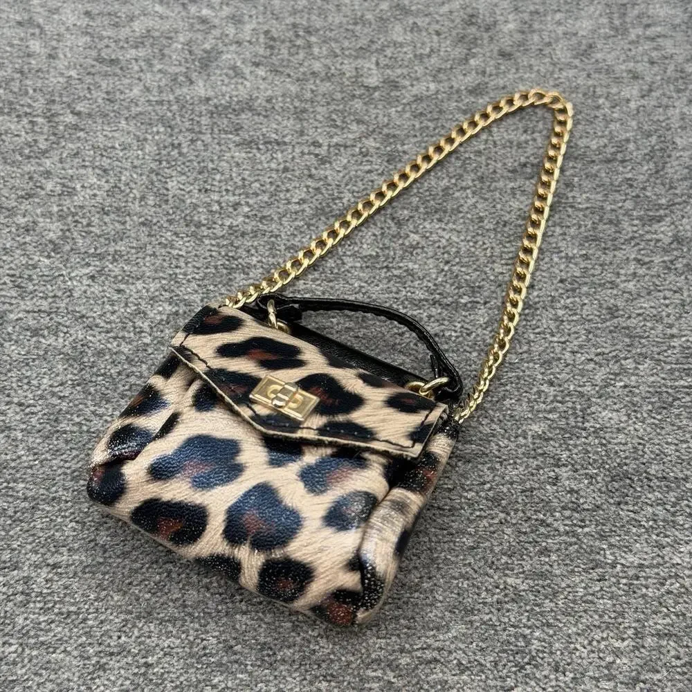 ZURU Mini Brands Fashion Series 1 Leopard Print Purse Chain Doll Handbag HTF